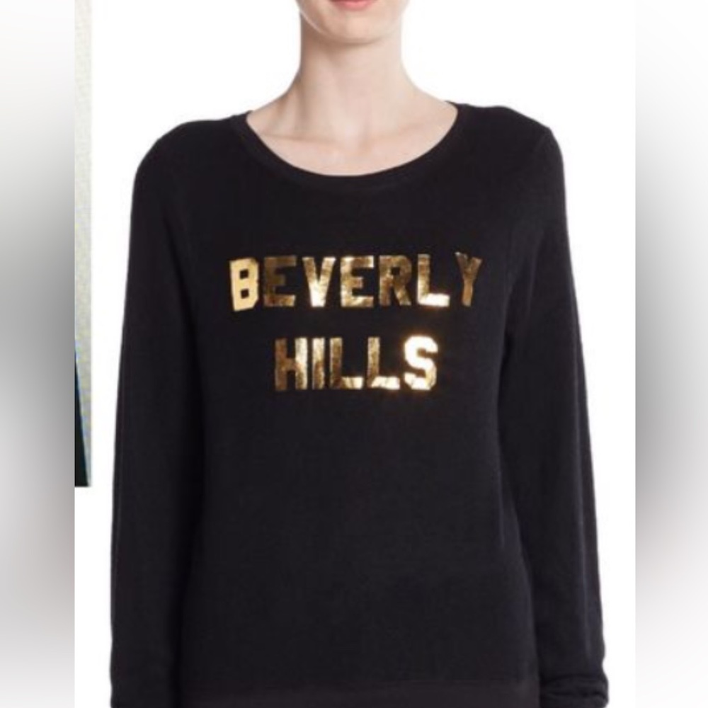 WildFox Beverly Hills Black Sweater